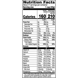 Life Cereal Nutrition Facts
